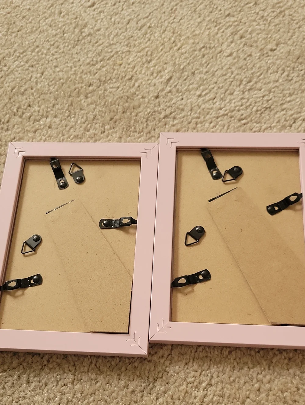 Pink Wood Photo Frame - Set of 2